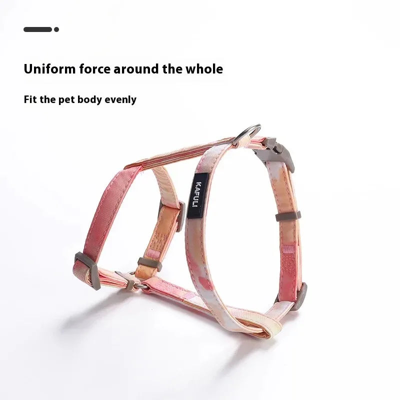 Gradient Cat Harness and Leash Set, Lightweight Strap Harness in 4 Colors