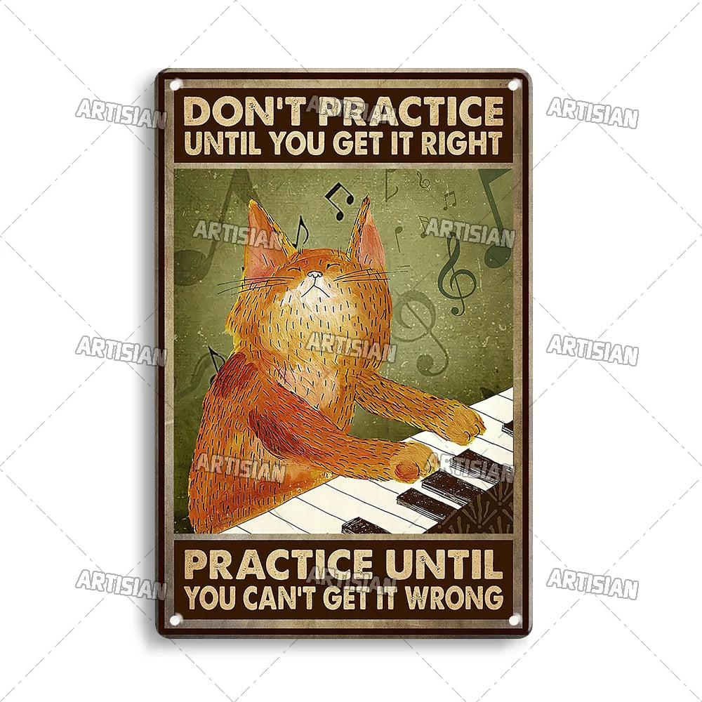 Witchy Black Cat Kitchen Sign, Salem Sanctuary Tin Plaque