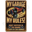 Retro Metal Tin Sign, 8 x 12 Inch Vintage Wall Plaque