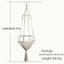 Hanging Macramé Cat Bed Basket with Woven Cotton Rope