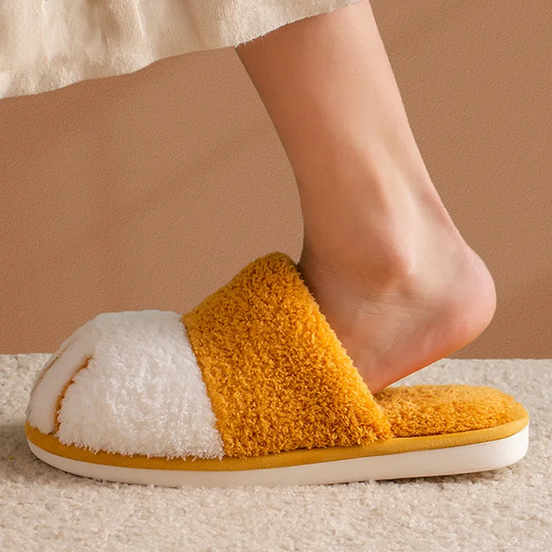 Cat Paw Slippers for Women, Plush-Lined EVA Platform House Shoes