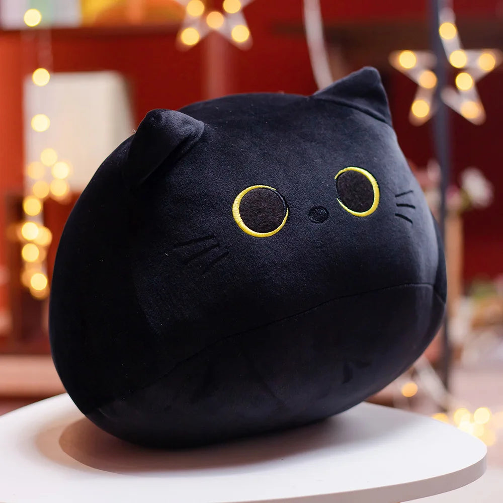 Sweet Cartoon Cat Plush Toy, Small Soft Stuffed Kitty Pillow
