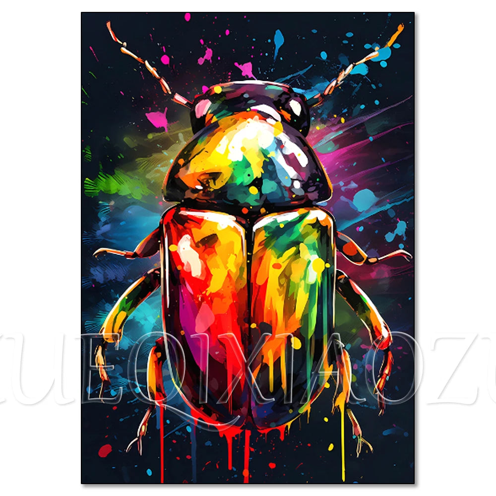 Colorful Lion Diamond Painting Kit, 5D Full Drill Big Cat Art