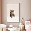 Art abstrait de chat Poster