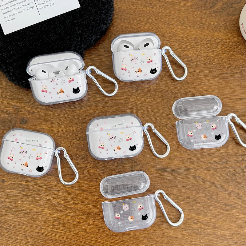 Airpod-Hülle mit französischem Katzen-Zitat