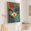 Cat and Flowers Diamond Painting Kit, 5D Full Drill Floral Cat Art