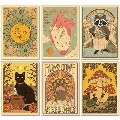 Cat Paw Tarot Card Diamond Painting Kit, Full Drill