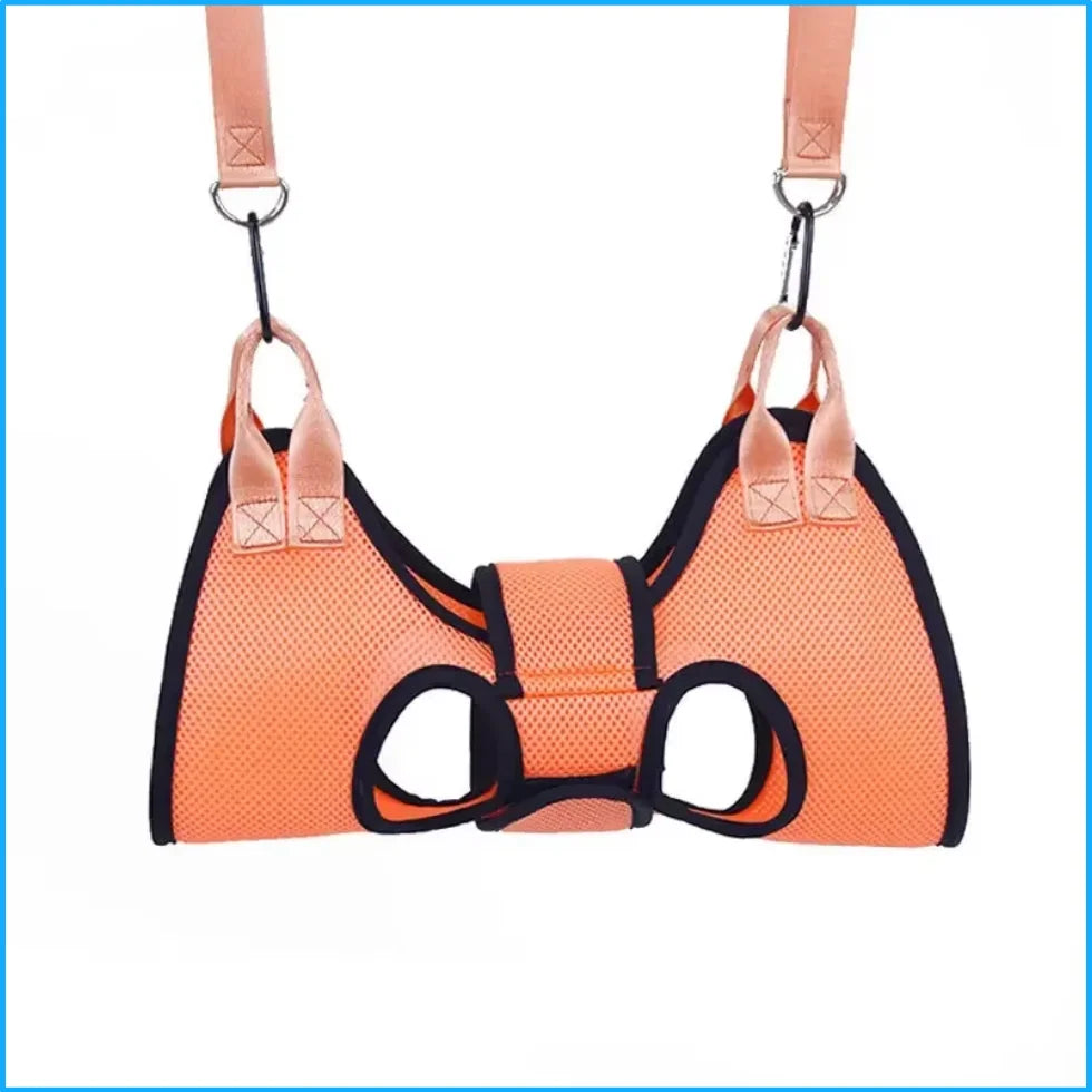Cat Grooming Hammock for Nail Trims, Hanging Restraint Bag With Leg Holes