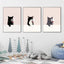 Art abstrait de chat Poster