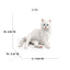 Realistic Ragdoll Cat Figurine and Chubby Cat Model, PVC