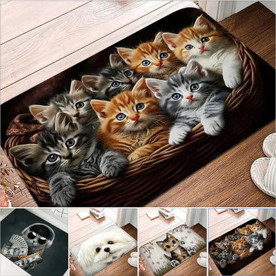 Katzen-Küchenteppich