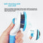 Self-Cleaning Oval Cat Brush, One-Button Fur Release, Pink, Blue or Gray