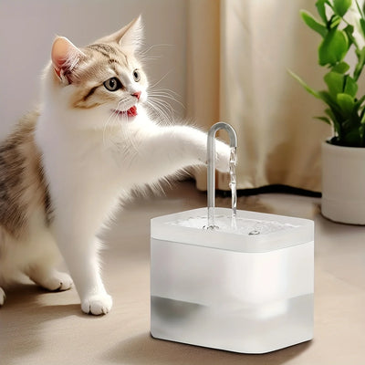 Faucet Cat Water Fountain, 1.5L Circulating Water Dispenser With Gooseneck Spout