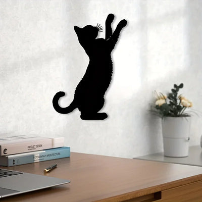 Black Cat Metal Silhouette, Door Topper and Wall Art Decor