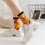 Cute Cat Tabi Socks 5 Pack, Two-Toe Socks for Flip-Flops