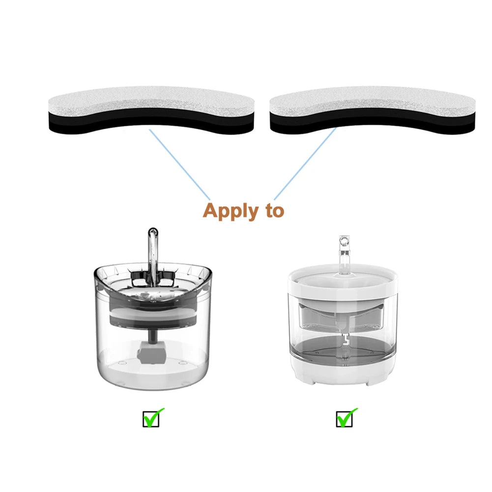 Cat Water Fountain Replacement Filters for WF050 and WF060, Activated Carbon