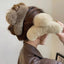 Large Plush Hair Claw Clip, Fuzzy Winter Hair Clip for Women