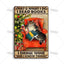 Black Cat Vintage Tin Plate, Horizontal Retro Wall Sign Gift