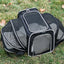 Double Expandable Cat Carrier Bag with Fold-Flat Design, S or L