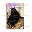 Witchy Black Cat Kitchen Sign, Salem Sanctuary Tin Plaque