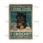 Witchy Black Cat Kitchen Sign, Salem Sanctuary Tin Plaque