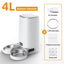 Automatic Cat Feeder With Wi-Fi App Control, 4 L Hopper and Stainless Steel Bowl