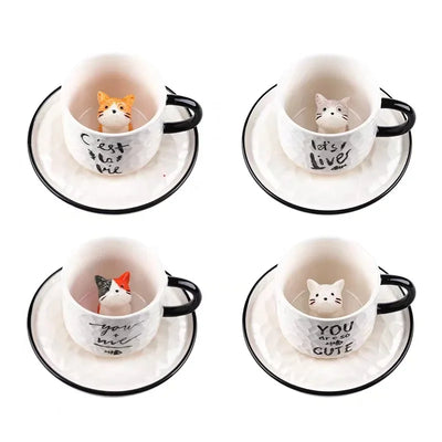 Tasse Chat Blanc