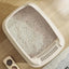 Small Cat Litter Box With Cat Ear Rim, Kitten Litter Pan With Scoop