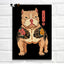 Tattoo Cats Canvas Print, Vintage Tattoo Parlor Cat Wall Art