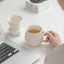 Lucky Cat Tea Mug With Infuser and Lid, Ceramic Tea Cup