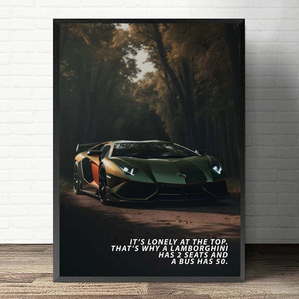 Mindset Is Everything Lion Poster, Motivational Canvas Print