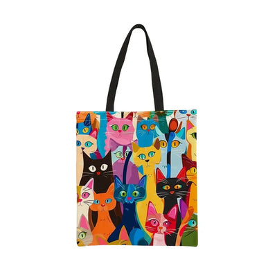 Handtasche mit Katzenmuster