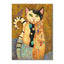 Gustav Klimt Style Cat Canvas Print, Decorative Cat Wall Art