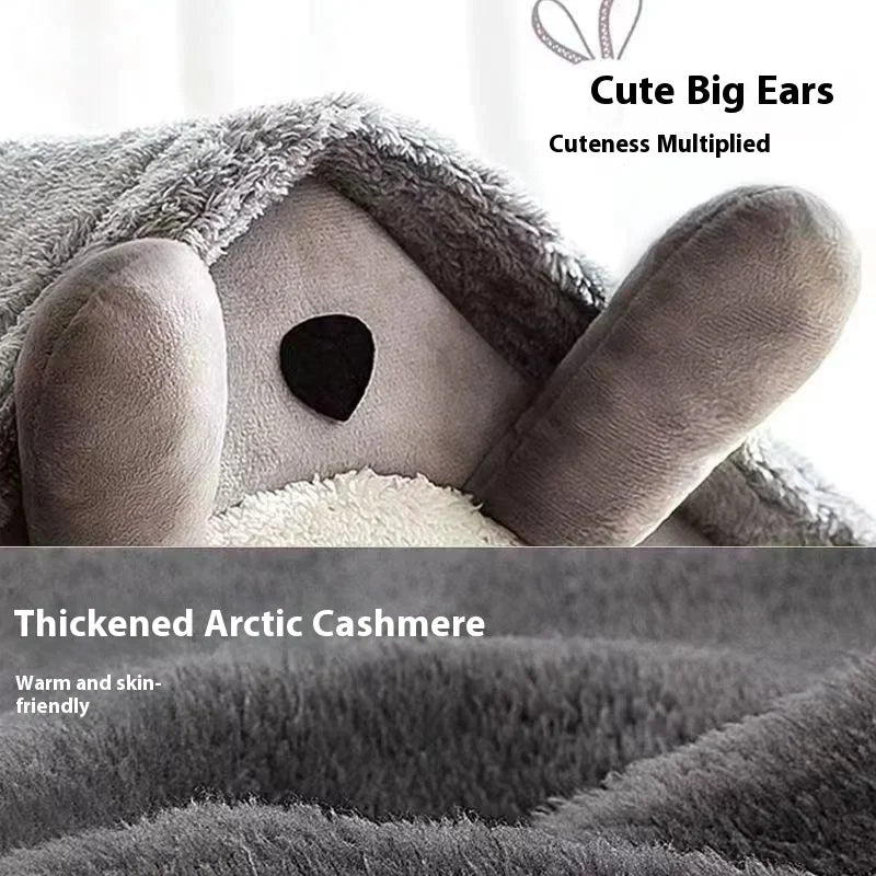 Semi-Enclosed Cat Cave Bed with Inner Cushion