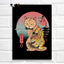 Tattoo Cats Canvas Print, Vintage Tattoo Parlor Cat Wall Art