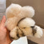 Large Plush Hair Claw Clip, Fuzzy Winter Hair Clip for Women