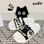 Black Cat Shower Slides for Women, Thick Cushioned EVA Sole