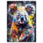 Colorful Lion Diamond Painting Kit, 5D Full Drill Big Cat Art