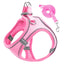 Step-In Cat Harness and Leash Set, Breathable Mesh Vest With Reflective Edges