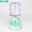 Large 3.8 L Gravity Cat Water Dispenser and Food Feeder, Speckled Base