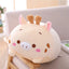 Sweet Cartoon Cat Plush Toy, Small Soft Stuffed Kitty Pillow