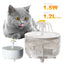1.2L Flower Cat Water Fountain With 3 Flow Modes, USB Powered