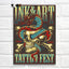 Tattoo Cats Canvas Print, Vintage Tattoo Parlor Cat Wall Art