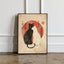 Affiches antiques d’aquarelle de chat japonais