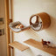 Wall-Mounted Cat Shelves and Climbing Set, Solid Wood Pieces to Mix and Match