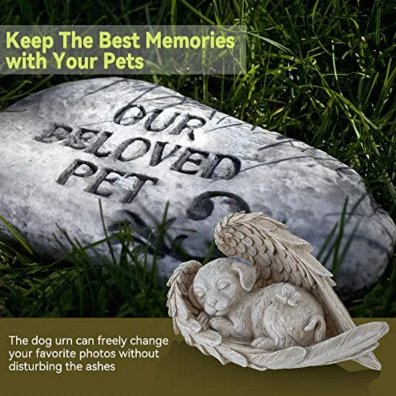 Cat Sympathy Gift, Angel Wing Memorial Figurine for a Grieving Friend