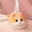 Realistic Fluffy Cat Handbag with Long Plush Tail