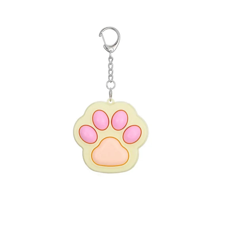 Cat Paw Clicker Fidget Keychain, Clicky Desk Fidget for Adults