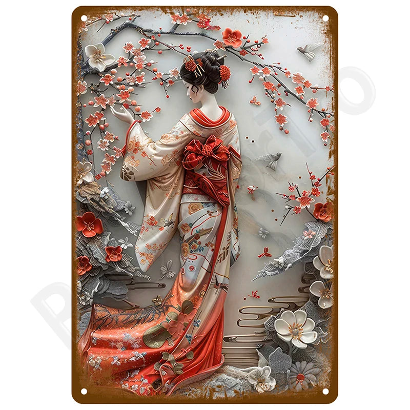 Retro Metal Tin Sign, 8 x 12 Inch Vintage Wall Plaque