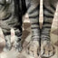 Funny 3D Cat Paw Socks, Printed Animal Paw Crew Socks